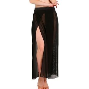 Black sheer sarong